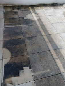 Photo de galerie - Nettoyage terrasse avant 