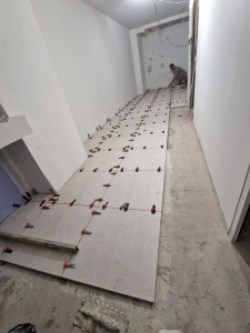 Photo de galerie - Pose de carrelage