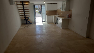 Photo de galerie - Parquet - fabrication d'une escalier et peinture