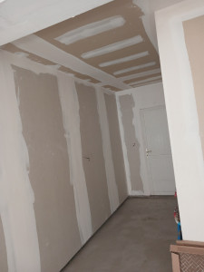 Photo de galerie - Pose de placo BA13 mur et plafond