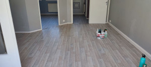 Photo de galerie - Pose de revêtement de sol souple dans tout le logement 