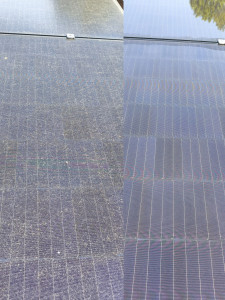 Photo de galerie - Nettoyage de panneaux solaires /photovoltaïques 