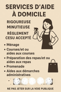 Photo de galerie - Aide ménagère 
