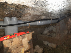 Photo de galerie - évacuation eau usée fibrociment remplacer par du pvc