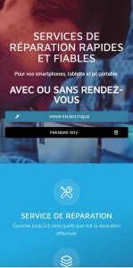 Photo de galerie - Création d un site e-commerce pour téléphone mobile avec prise de rdv en boutique. easyphonemedia.com 