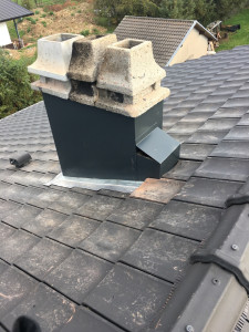 Photo de galerie - Zinguerie et habillage de cheminée 