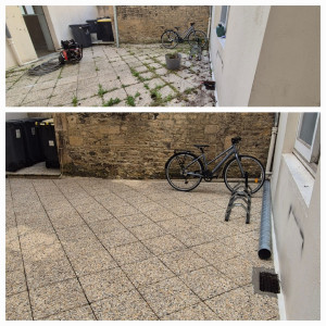 Photo de galerie - Nettoyage cour au Karcher 