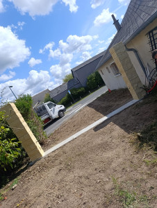 Photo de galerie - Seuil et pilliers finis