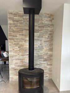 Photo de galerie - Pose de plaquette de parement