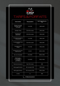 Photo de galerie - Tarif et forfait 