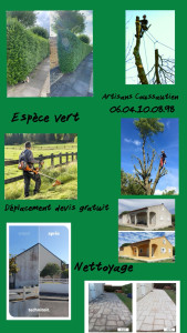 Photo de galerie - Je vous propose mes services élagage peinture nettoyage 