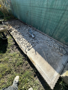 Photo de galerie - Démolition dalle légère avant