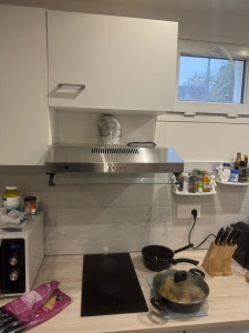 Photo de galerie - Installation d’une hotte aspirante de cuisine
