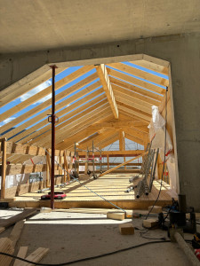 Photo de galerie - Maison neuve en ossature bois et panneaux clt