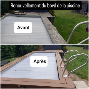Photo de galerie - Renouvellement du bord de la piscune 