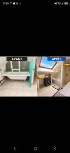 Photo de galerie - Renovation salle de bain.
chantier à Mitry-Mory.