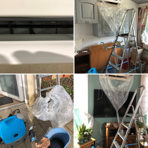 Photo de galerie - Entretien et désinfection de climatisation =économie d électricité et traitement anti moisissures 