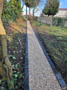 Photo de galerie - Création d’une allée pavé, autobloquant