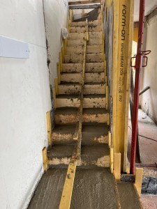 Photo de galerie - Réalisation d’un escalier en béton armé 