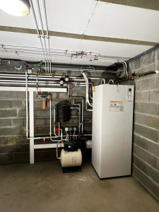 Photo de galerie - Pompe à chaleur Atlantic avec système pour récupération eau de pluie  