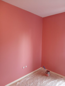 Photo de galerie - Peinture rose chambre bébé 