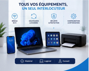 Photo de galerie - Ordinateurs, Smartphones, Tablettes, Imprimantes, Wifi