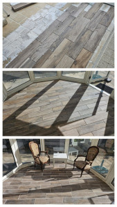 Photo de galerie - Carrelage d’une véranda 