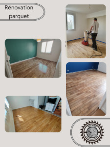 Photo de galerie - Rénovation parquet massif