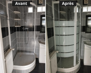 Photo de galerie - Changement d'une cabine de douche 