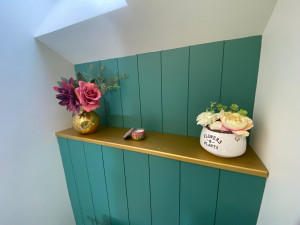 Photo de galerie - Coffrage et tablette WC