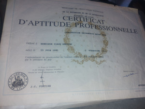 Photo de galerie - Diplôme obtenu 