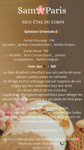 Photo de galerie - Je vous invite à découvrir les nouvelles forfaits pour l'été soyez belle comme toujours ?oubliez tous vos problèmes de peau n'hésite pas de prendre votre rendez-vous?✅️ les services sont uniquement réservés pour les femmes✅️?