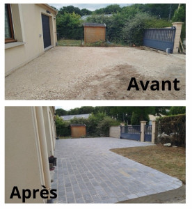 Photo de galerie - Création allée pavés