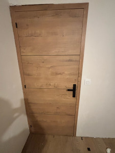 Photo de galerie - Pose blocs porte fin de chantier 