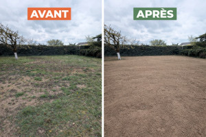 Photo de galerie - Labourage de terrain avec remise en état et gazonnage 