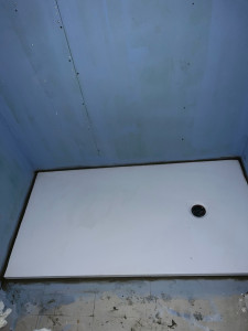 Photo de galerie - Posé une bac à douche 