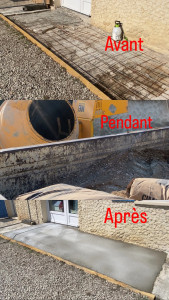 Photo de galerie - Création d’une rampe pour handicapés