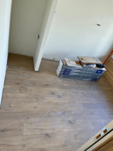 Photo de galerie - Pose d’un parquet Coretec