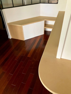 Photo de galerie - Projet agencement salon / verrière.