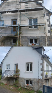 Photo de galerie - Rénovation façade de maison 