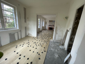 Photo de galerie - Pose carrelage imitation parquet 20x120