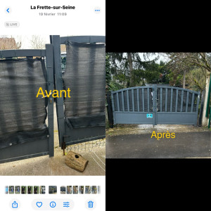 Photo de galerie - Portail cassé et réparé 