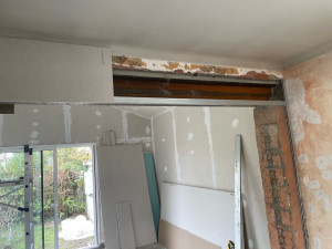 Photo de galerie - Plâtrerie mur plafond 