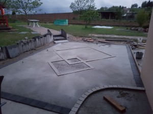 Photo de galerie - Terrasse beton .. avec réservations pour Re sine de marbre 