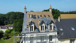 Photo de galerie - Rénovation toiture en ardoise