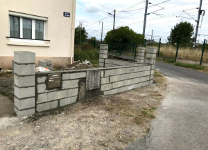 Photo de galerie - Pose de parpaing