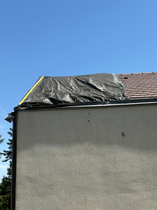 Photo de galerie - Bâchage d’une Toiture