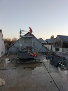 Photo de galerie - Coffrage lycee les vergers Dol de bretagne.
