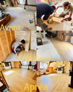 Photo de galerie - Pose de parquet - Revêtement de sol