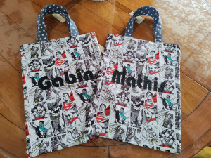 Photo de galerie - Tote bag enfant pour l'école.